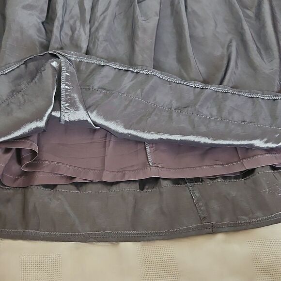 Chic Gray A-Line Skirt with Full Silhouette - Picture 16 of 16